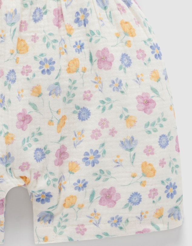Purebaby - Shirred Jumpsuit -Kids-Babies