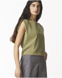 American Apparel - Heavyweight Garment Dyed Women's Muscle T-Shirt
