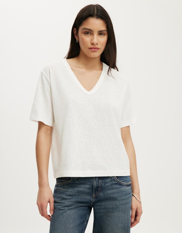 Cotton On - The Slub V Neck Tee
