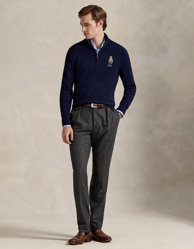Polo Ralph Lauren - Polo Bear Wool Quarter-Zip Sweater