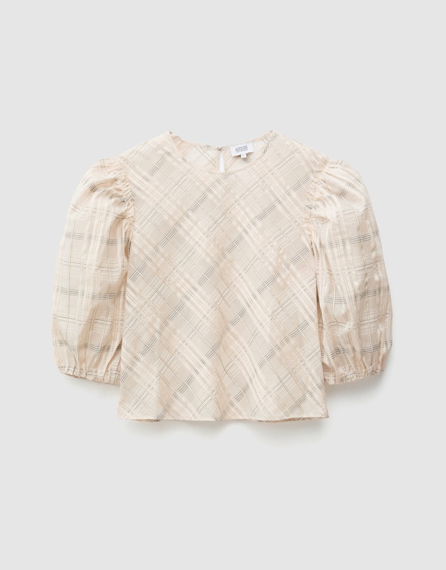& Other Stories - Balloon-Sleeve Jacquard Blouse