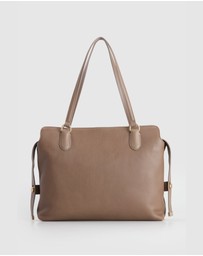 Evity - Clover Leather Work Tote Bag