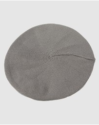 Max Alexander - European Made Grey Soft Wool Beret