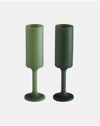 porter green - seff | silicone unbreakable champagne flutes
