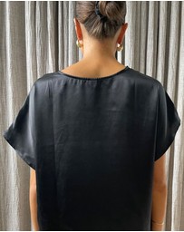 SILK MAGNOLIA - 100% Silk T-shirt
