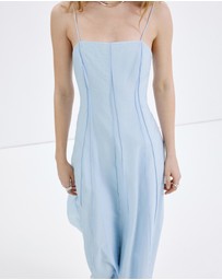 M.N.G - Lyocell Dress with Stitching Detail