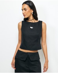 AERE - Thea Linen Tank