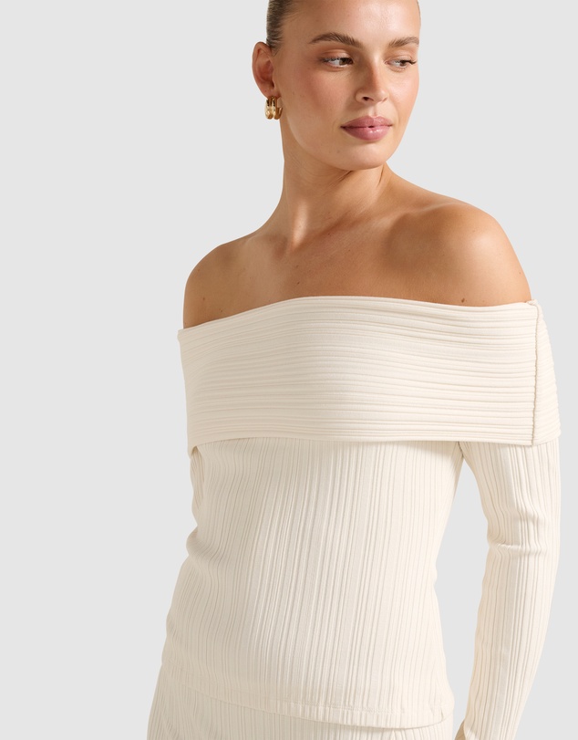 Forever New - Maribella Rib Bardot Top