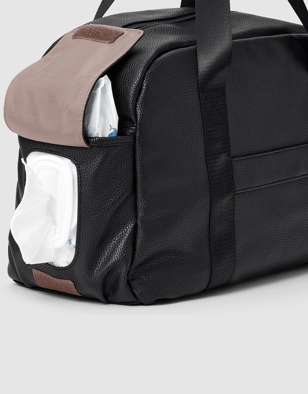 Pretty Brave - STELLA BABY BAG Black Pebbled