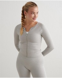 Aim'n - Ribbed Seamless Zip Jacket