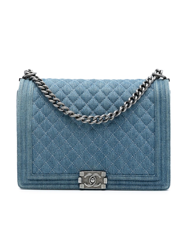 Pre-Loved by Azura Reborn - Pre-Loved Large Quilted Denim Boy Flap