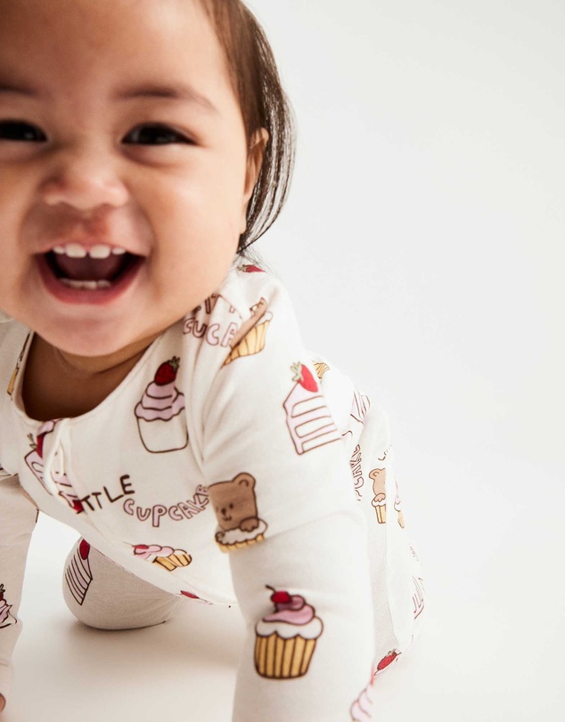 Cotton On Kids - Growie Long Sleeve Zip Romper