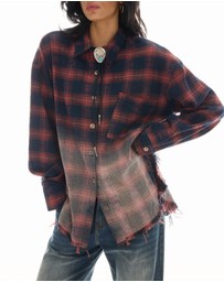 THE TALES - Cutaway Bleached Flannel Shirt
