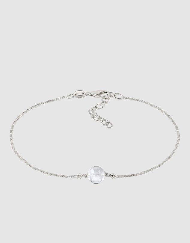 Elli Jewelry - Rock Crystal Bracelet in 925 Silver