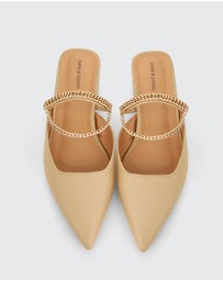 Belle & Bloom - On The Go Leather Flat