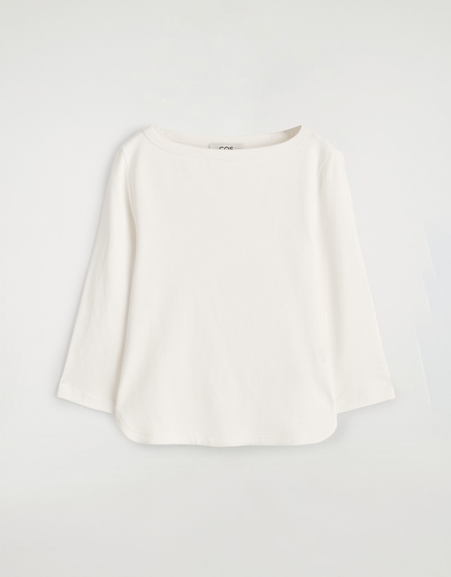 COS - 3/4 Sleeve Cotton Top
