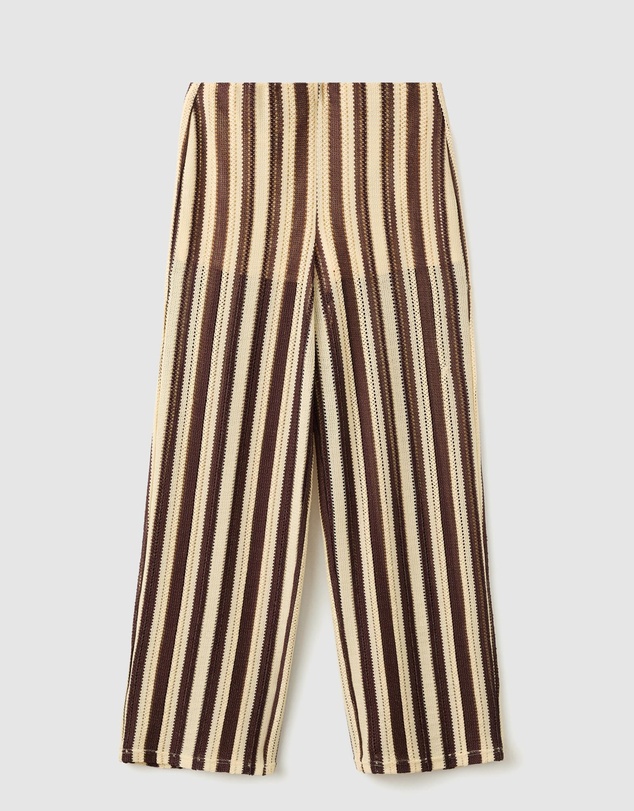 M.N.G - Striped Openwork Knit Pants