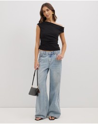 Dazie - Darling Delight Off Shoulder Top