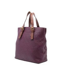 Pre-Loved by Azura Reborn - Pre-Loved Bicolor Nappa Intrecciato Belt Strap Tote