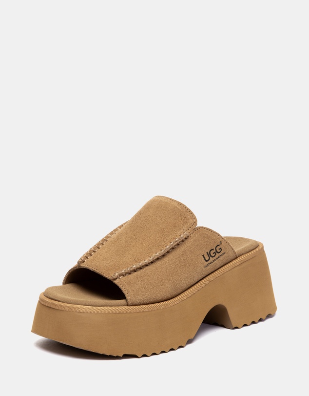 EVERAU - Australian Shepherd Ugg Haive Cow Suede Upper Loafer Oxfords Flats