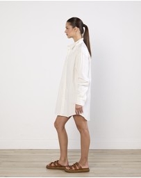 Cirkular - Pre-Loved - Luuda Pinstriped Shirt Dress