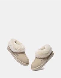 EVERAU - Australian Shepherd Ugg Homey Special Cow Suede Upper House Shoes