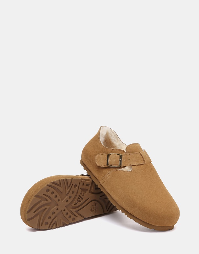 EVERAU - EverAU Ugg Hazora Cow Suede Upper Loafer Oxfords Flats