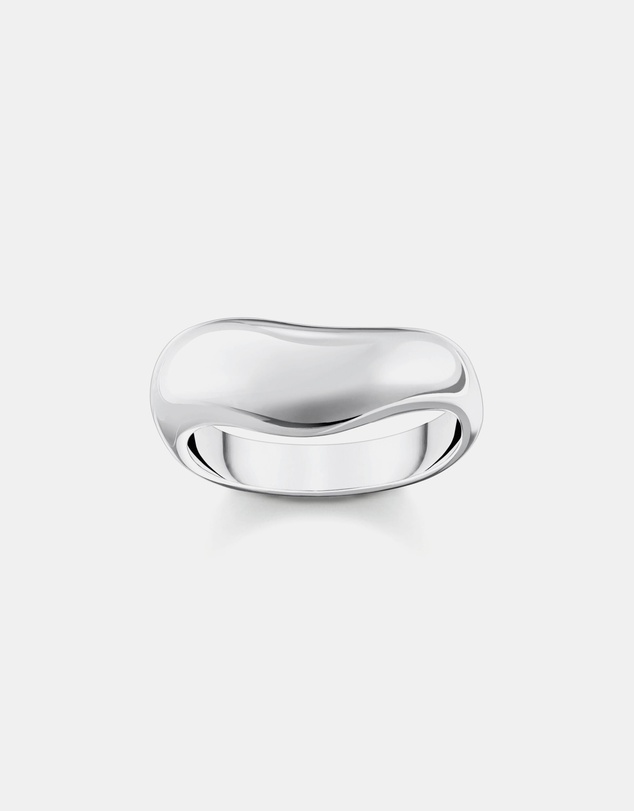 THOMAS SABO - Ring with curved shape silver