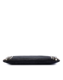 Pre-Loved by Azura Reborn - Pre-Loved Canvas Canapa Studded Vernice Clutch