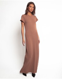 Petal & Pup - Lowell Knit Maxi Dress - Mocha
