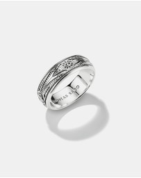 THOMAS SABO - THOMAS SABO Ring with Engravings and White Zirconia Stones