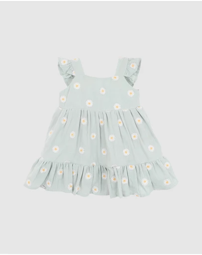 Bebe by Minihaha - Tess Embroidered Daisy Dress - Babies