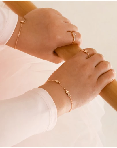 The Silver Collective - Children's Sophia Bracelet Rose Gold