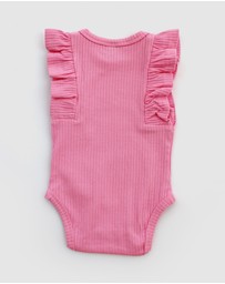 WITH LOVE FOR KIDS - Shimmy Wide Rib Tank Onesie - Babies