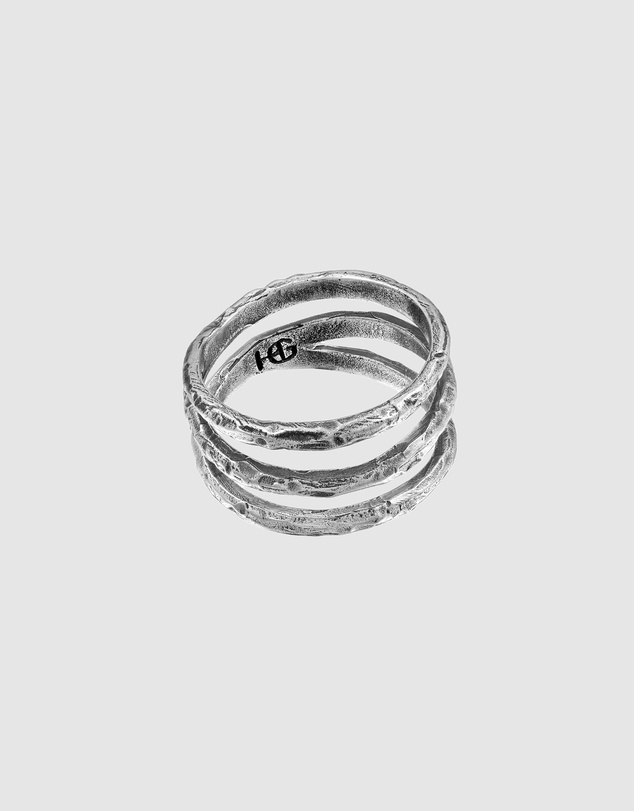 Haze & Glory - ICONIC EXCLUSIVE - Comes Around Goes Around Ring in Oxidised 925 Silver
