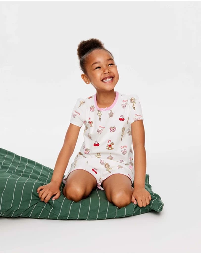 Cotton On Kids - Dreamdrift Puff Short Slv Pj Set
