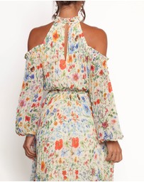Petal & Pup - Hilary Pleated Maxi Dress - Garden Floral