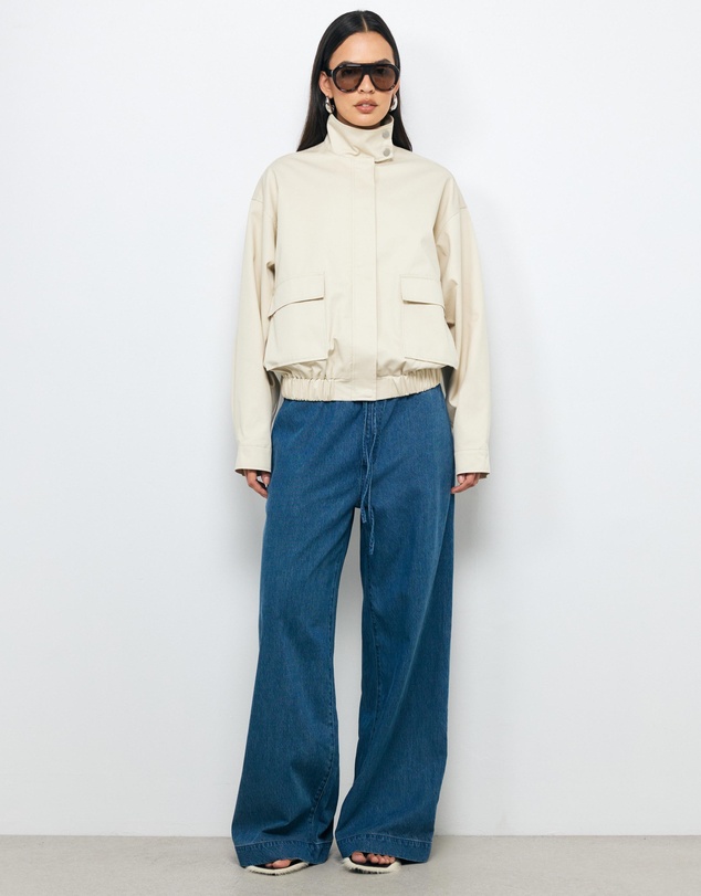 AERE - Soft Denim Twill Elasticated Pants