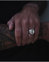 Haze & Glory - ICONIC EXCLUSIVE - Ring Men Signet Ring Savage Vitage in 925 Sterling Silver