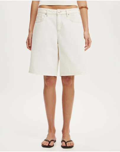 Cotton On - Baggy Denim Shorts