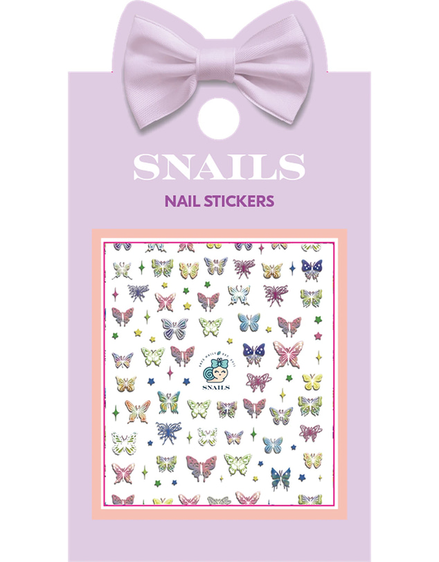 Snails - Nail Sticker Butterfly Garden