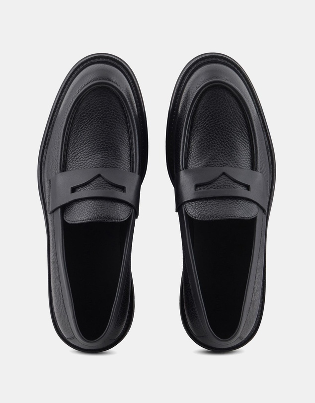 Emporio Armani - Mocassino Vitello Granato Vitello Liscio - Men's