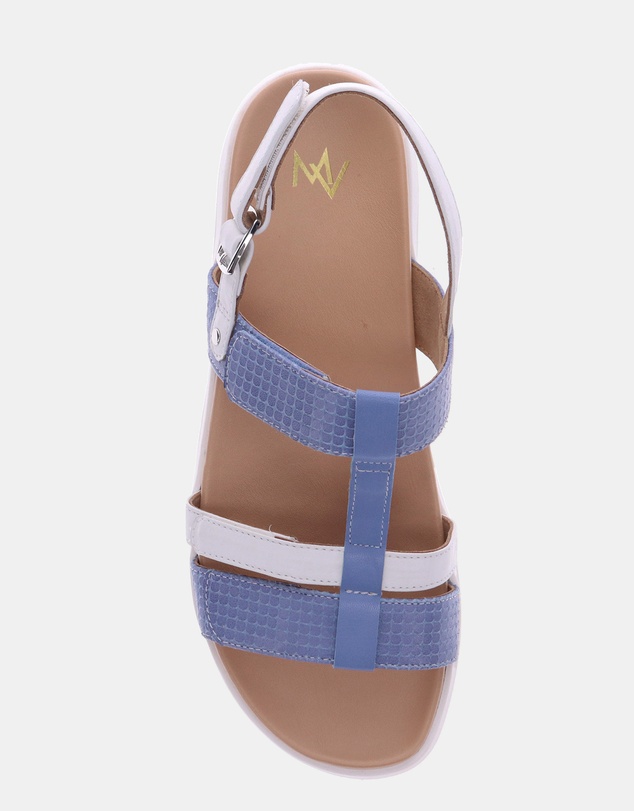Mia Vita - Bryn Adjustable Sandal - Blue Multi