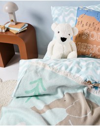 Linen House Kids - Perry Polar Bear Novelty Cushion