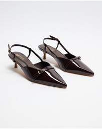Dazie - Jane Pointed Toe Kitten Heels