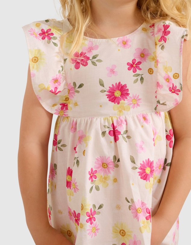 Forever New Girls - Hana Girls V-Neck Back Printed Dress