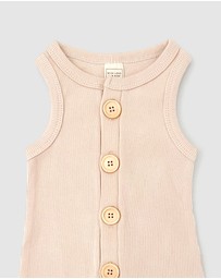 WITH LOVE FOR KIDS - BASICS Ribbed Romper - Babies