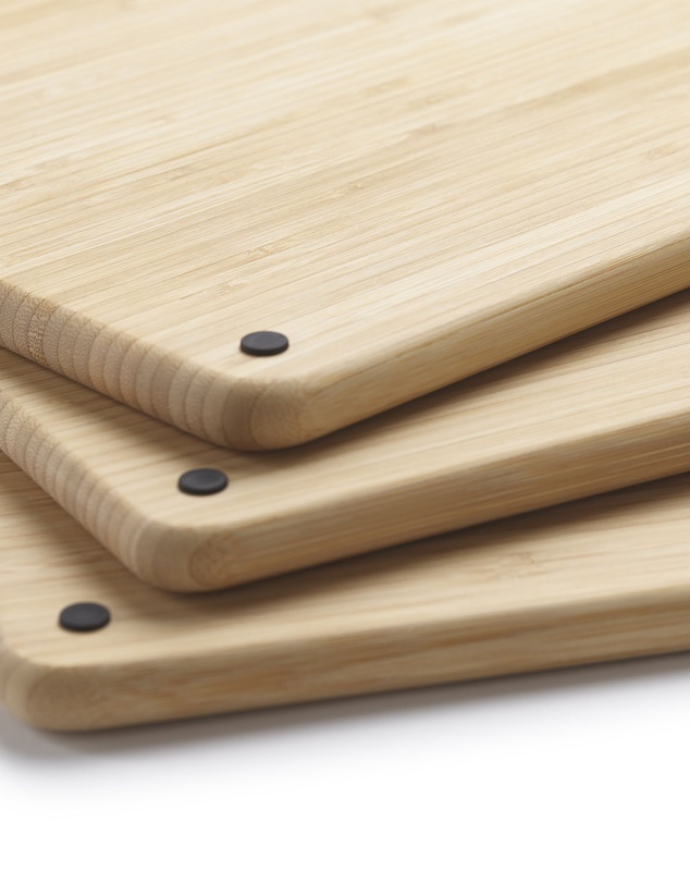 Joseph Joseph - Folio™ Steel Bamboo 3-piece Chopping Board Set with Stainless Steel Storage Case