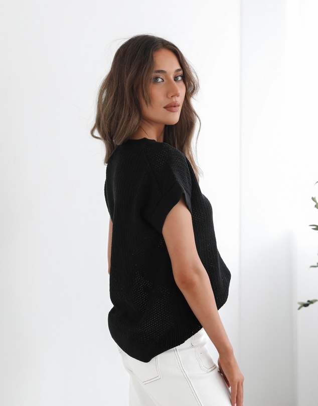 Esther & Co - Raya Top - Black