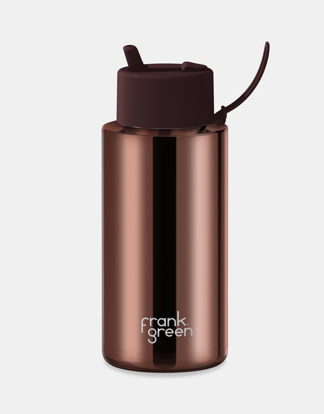 Frank Green - 34oz Ceramic Reusable Bottle with Flip Straw Lid